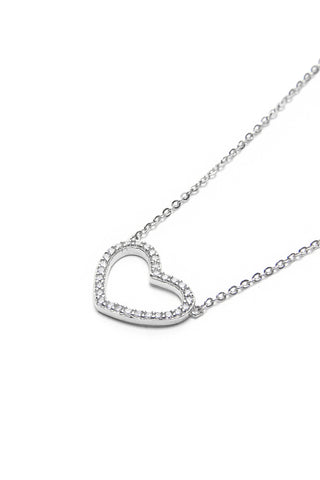 COLLANA CORTA CUORE BRILLANTI