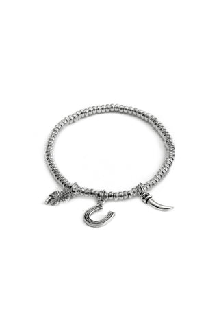 BRACCIALE ELASTICO CIONDOLI PORTAFORTUNA