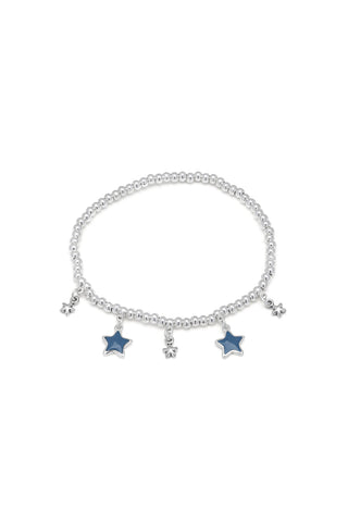 BRACCIALE ELASTICO STELLE BLU