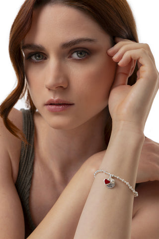 BRACCIALE ELASTICO PENDENTE 'LIVE LAUGH LOVE'