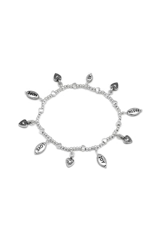 BRACCIALE ELASTICO PENDENTI MIX