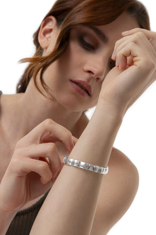 BRACCIALE ELASTICO RETTANGOLI ONDULATI