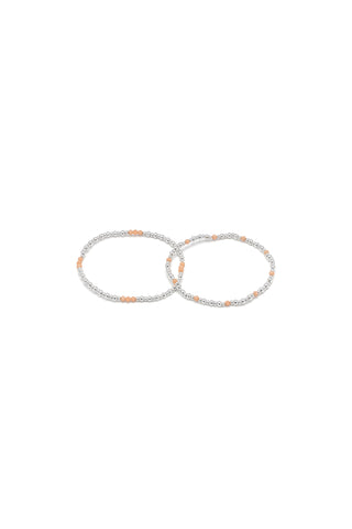 BRACCIALI ELASTICI PIETRE ROSA