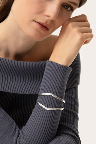 BANGLE APERTO DUE LINEE