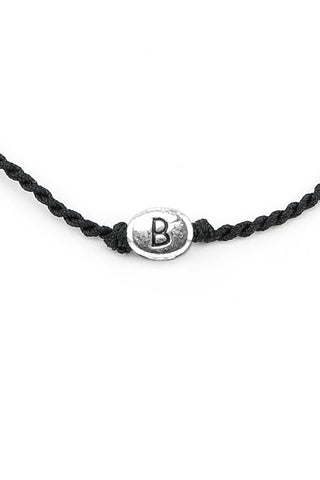 BRACCIALE CORDINO LETTERA
