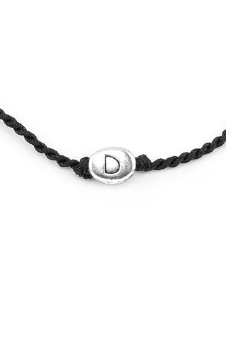BRACCIALE CORDINO LETTERA