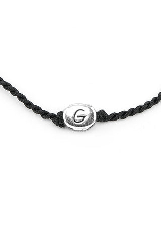 BRACCIALE CORDINO LETTERA