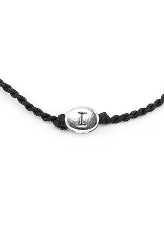 BRACCIALE CORDINO LETTERA