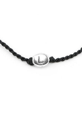 BRACCIALE CORDINO LETTERA