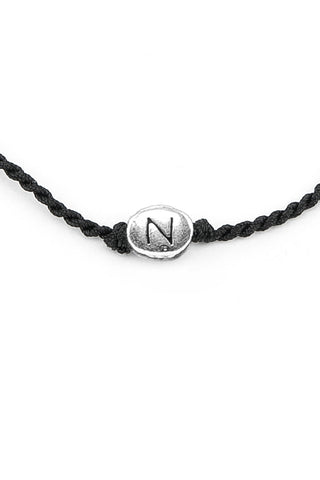 BRACCIALE CORDINO LETTERA