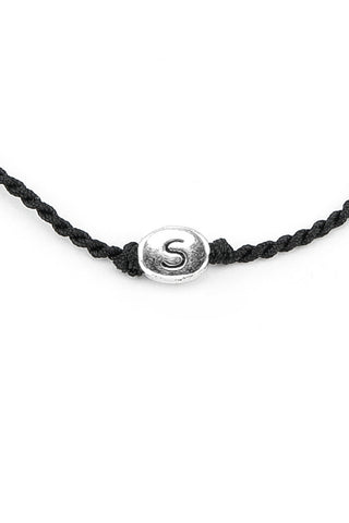 BRACCIALE CORDINO LETTERA