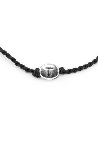 BRACCIALE CORDINO LETTERA