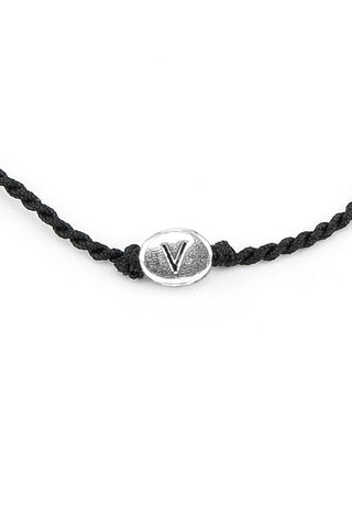 BRACCIALE CORDINO LETTERA