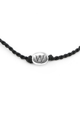 BRACCIALE CORDINO LETTERA
