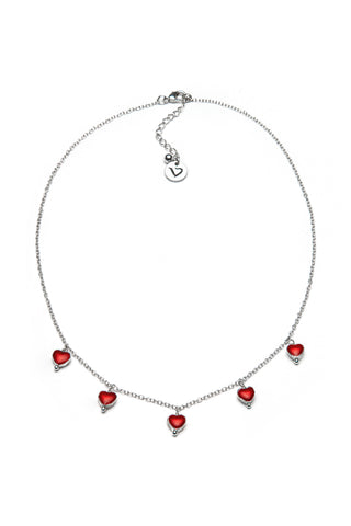 GIROCOLLO CUORI ROSSI