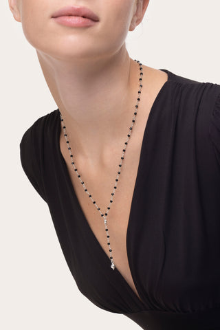 ROSARIO SFERE NERE/CUORE