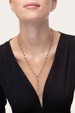 ROSARIO SFERE NERE/CUORE