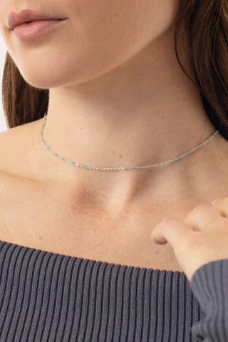 GIROCOLLO GLITTER AZZURRO