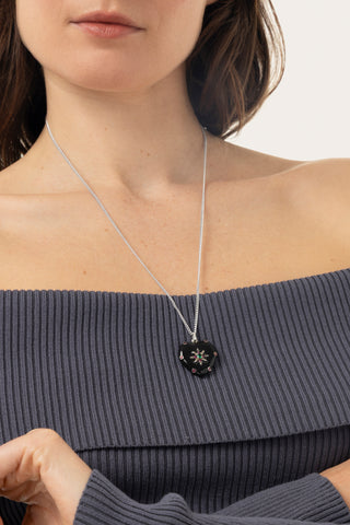 PENDENTE CUORE NERO