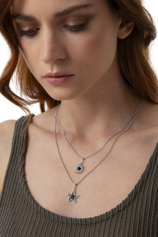 COLLANA 2 CATENE SOLE STELLA