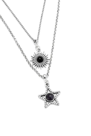 COLLANA 2 CATENE SOLE STELLA