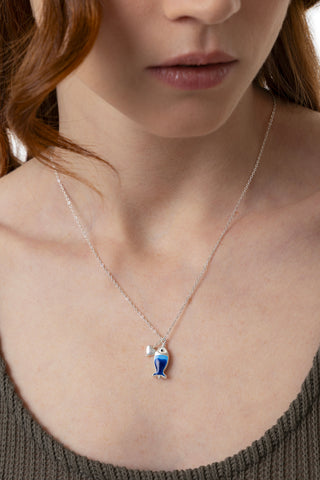 COLLANA PESCIOLINO BLU