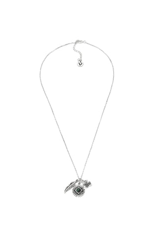 COLLANA QUADRIFOGLIO PIUMA