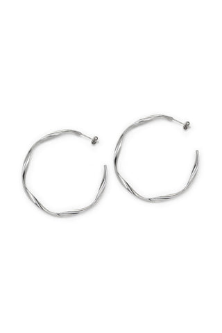 ORECCHINI C HOOP NASTRO