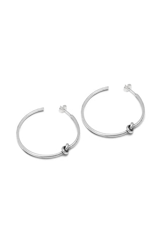 ORECCHINI C-HOOP KNOT