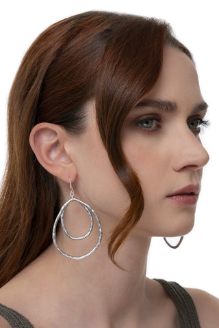 ORECCHINI OVALI CONCENTRICI