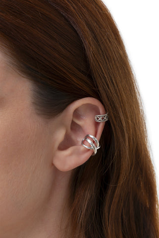 SET 2 EAR CUFF CUORI