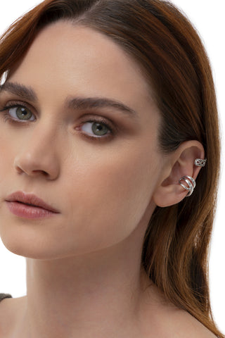 SET 2 EAR CUFF CUORI