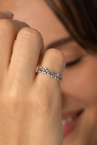 ANELLO FEDINA FIORI REGOLABILE