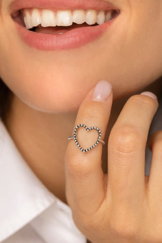 ANELLO CUORE DOTTED