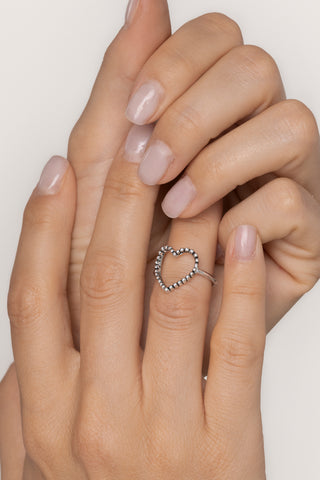 ANELLO CUORE DOTTED