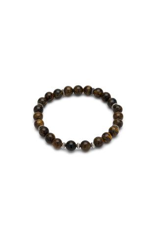 BRACCIALE TIGER EYE SFERE GRANDI