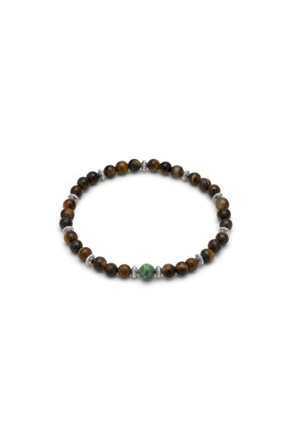 BRACCIALE TIGER EYE ELEMENTI MIX