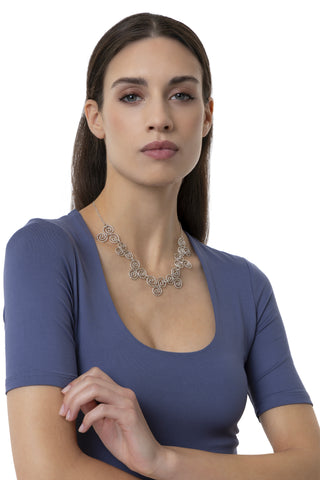 COLLANA TRIS SPIRALI SILVER