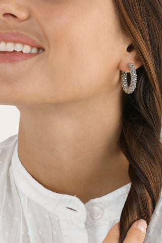 ORECCHINI CERCHIO MINI PEPITE