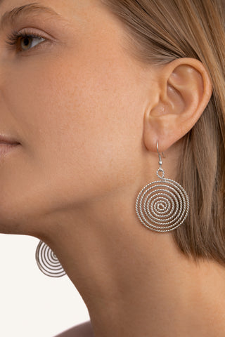 ORECCHINI CERCHIO SPIRALE