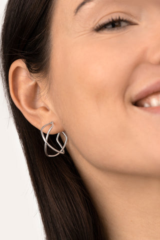 ORECCHINI CERCHI LOSANGHE