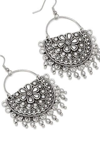 ORECCHINI MEZZA PLACCA FIORE