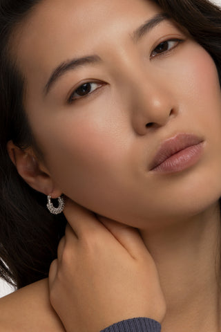 ORECCHINI HOOPS PEPITE