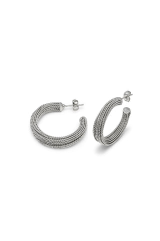 ORECCHINI C-HOOP INTRECCIO