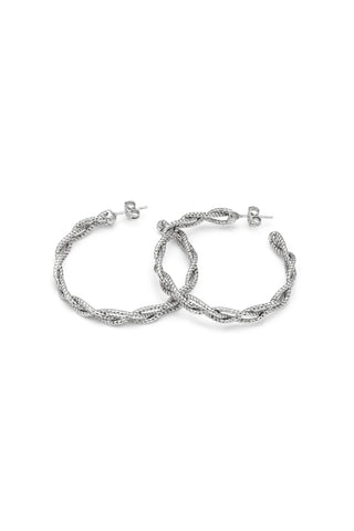 ORECCHINI C-HOOP TRECCIA