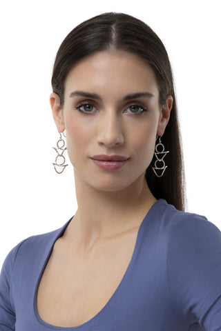 ORECCHINI CURVE SILVER