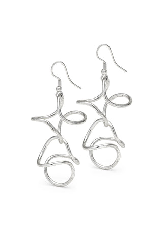 ORECCHINI CURVE SILVER