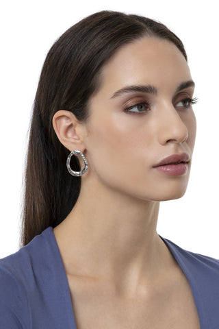 ORECCHINI OVALE IRREGOLARE