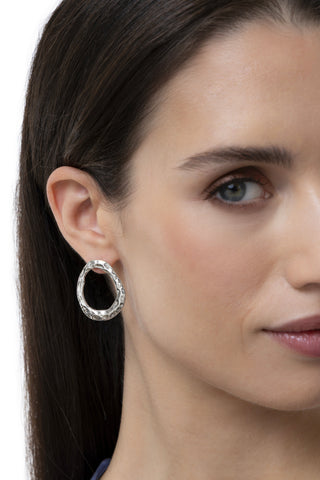 ORECCHINI OVALE IRREGOLARE