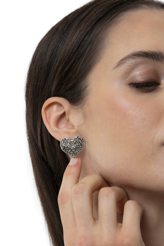ORECCHINI CUORE INCISO